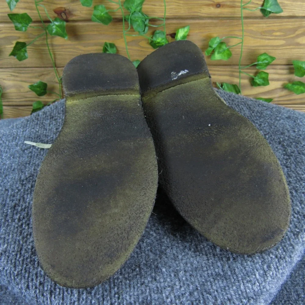 Clarks Originals Men 9.5‎ Brown Suede Lace-Up Casual Shoes Soft Crepe Outsole